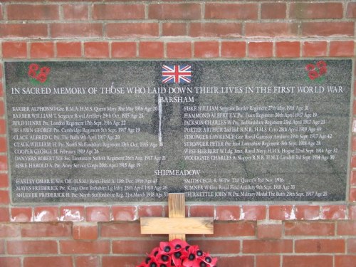 World War I Memorial Barsham