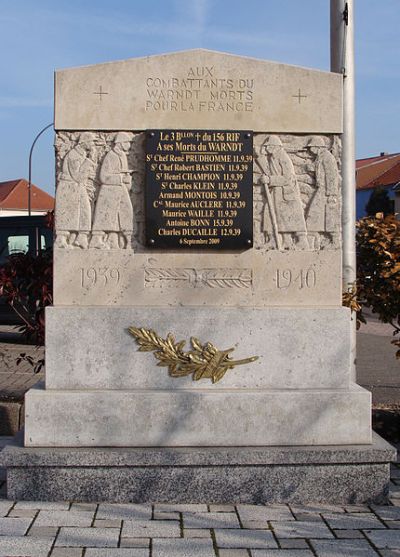 Oorlogsmonument Carling & Monument Slag bij Warndt #2