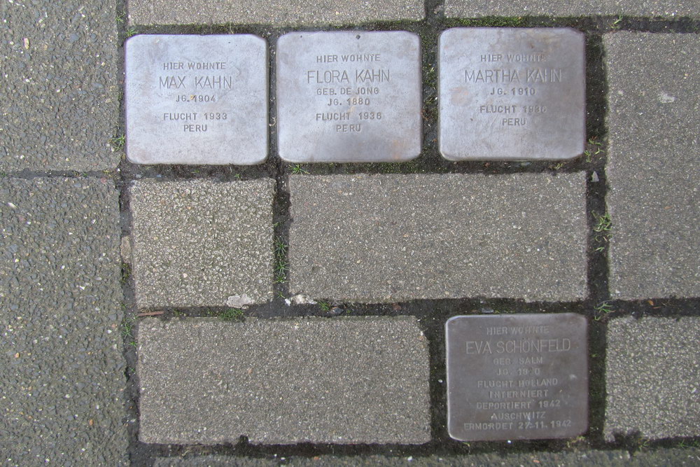 Stumbling Stones Weyerstraße 89 #1