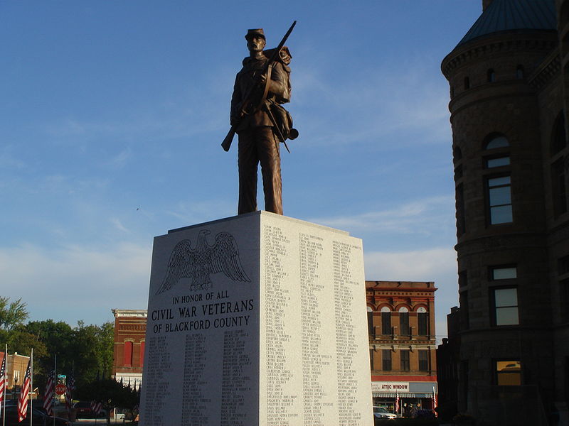 Monument Amerikaanse Burgeroorlog Blackford County #1
