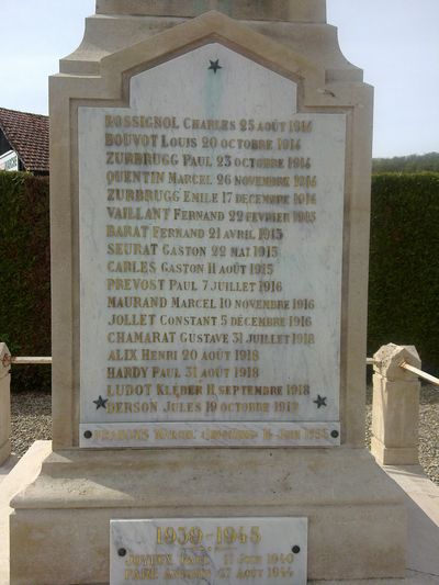 Oorlogsmonument La Saulsotte #3