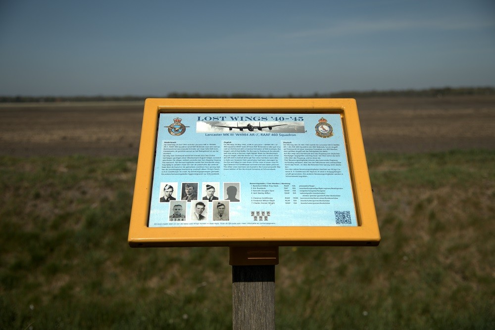 Memorial Sign Crash Location Lancaster W4984 AR-J, 460 Squadron RAAF #3