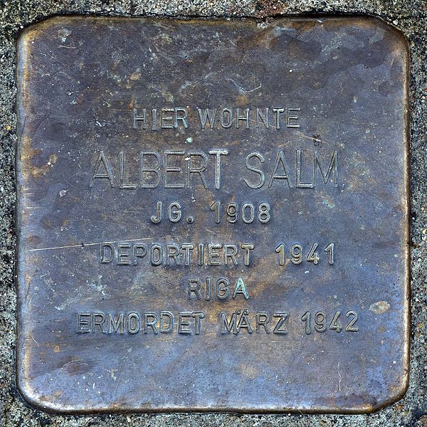 Stolpersteine Hochstrae 40 #1