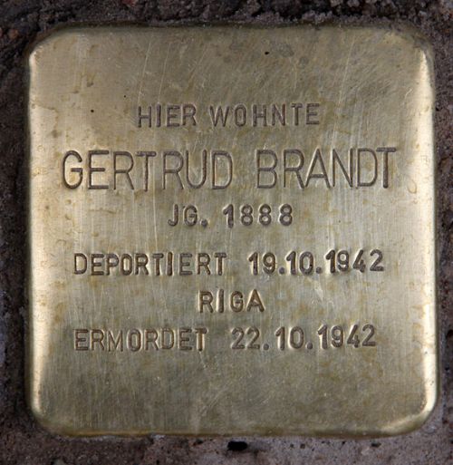Stolpersteine Westfälische Straße 37 #3