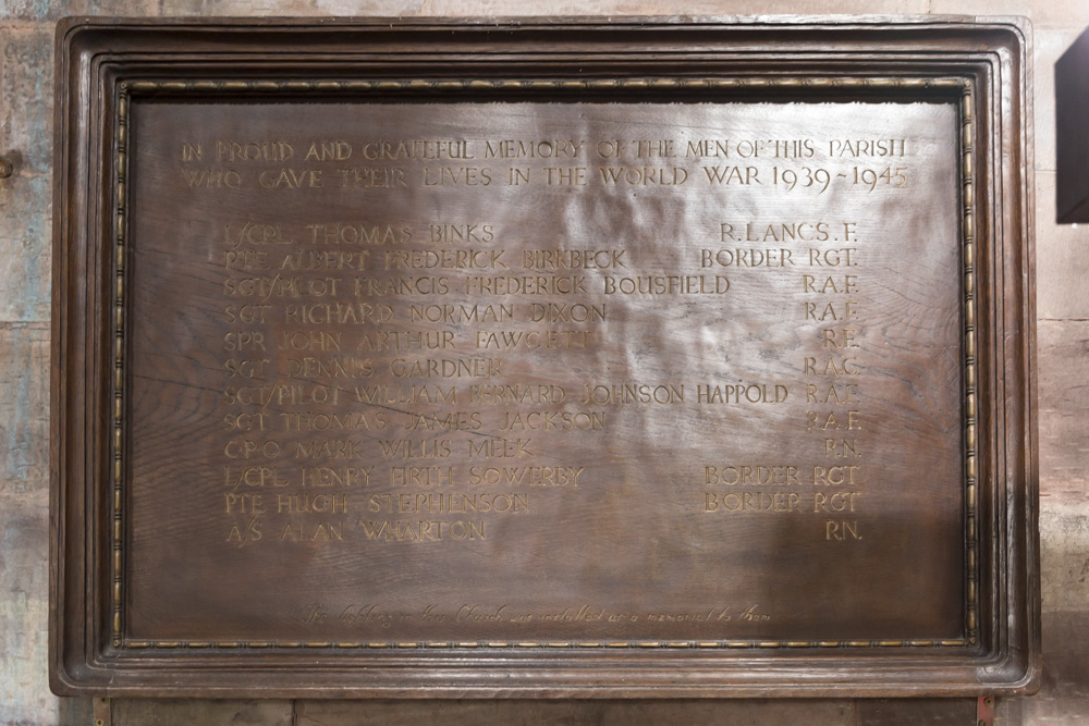 War Memorial St. Stephen's Church Kirkby Stephen