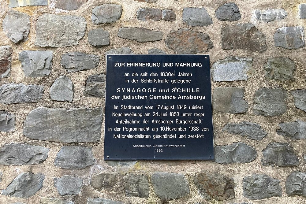 Memorial Former Synagogue And School Arnsberg #1