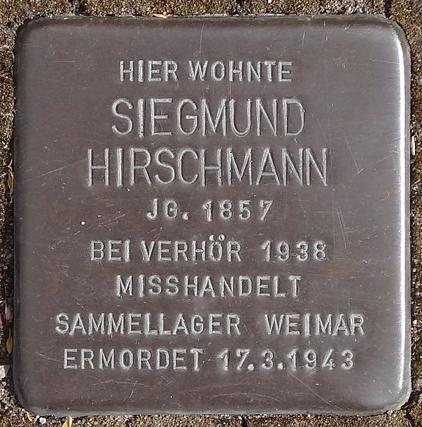 Stumbling Stones Karolinenstraße 2 #3