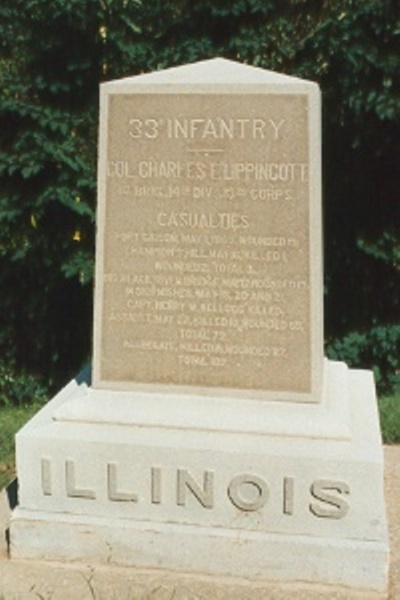 33rd Illinois Infantry (Union) Monument #1