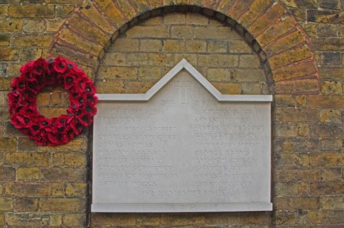 Oorlogsmonument Lower Dagnall Street