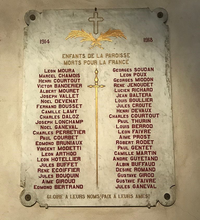 World War I Memorial glise Saint-Nithier #1