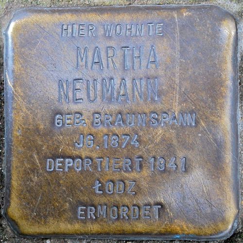 Stolpersteine Hochstdter Strae 1 #1