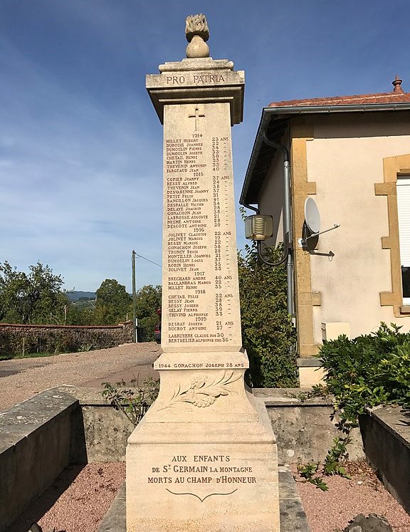 Oorlogsmonument Saint-Germain-la-Montagne