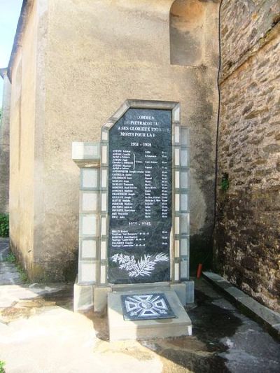 War Memorial Pietracorbara