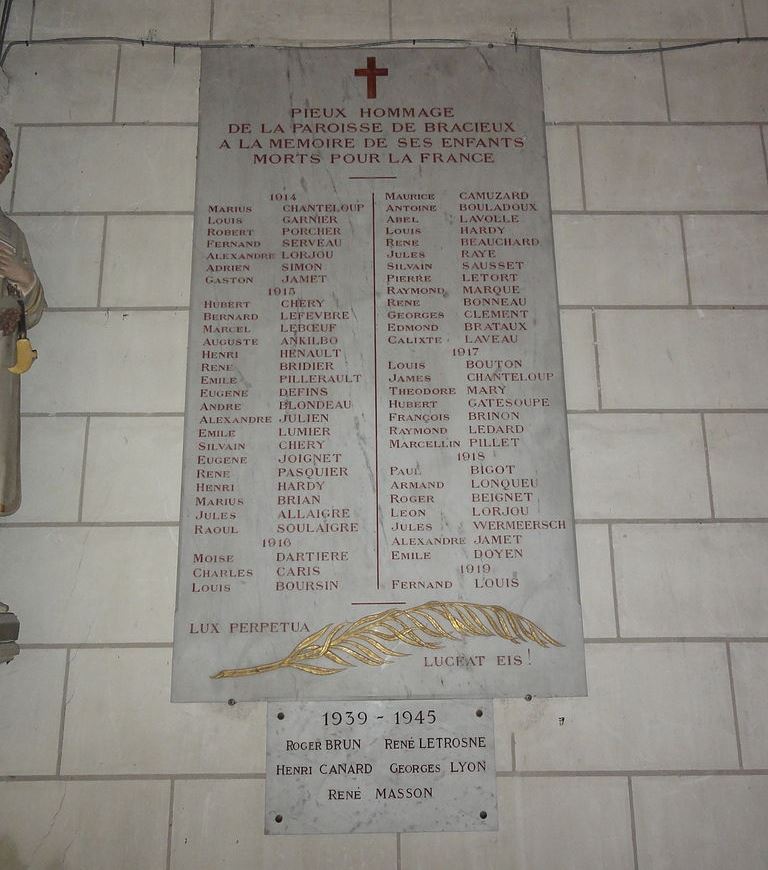 Oorlogsmonument Église de Saint-Nicaise #1