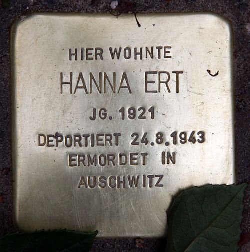 Stolpersteine Handjerystraße 29 #2