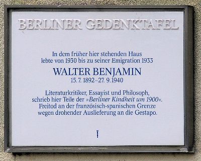 Memorial Walter Benjamin #1