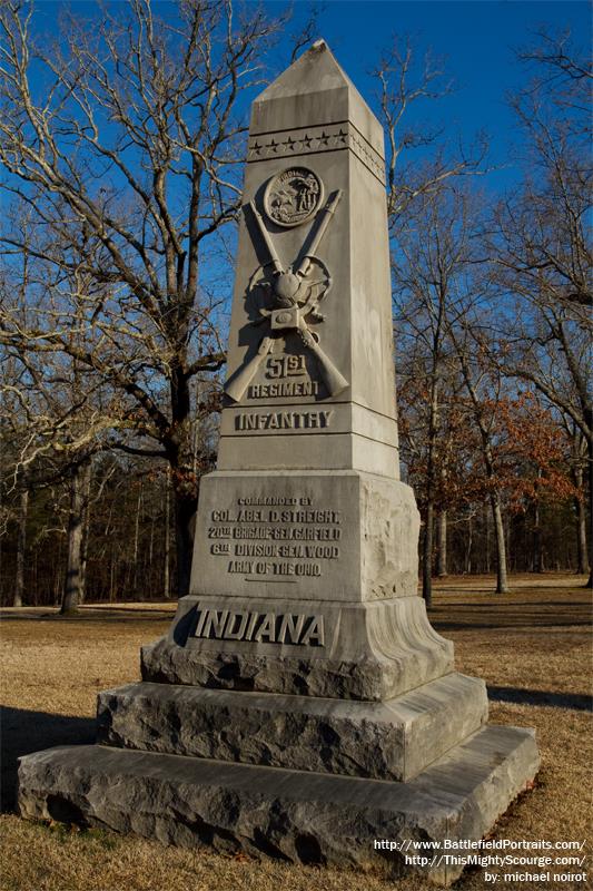 Monument 51st Indiana Infantry