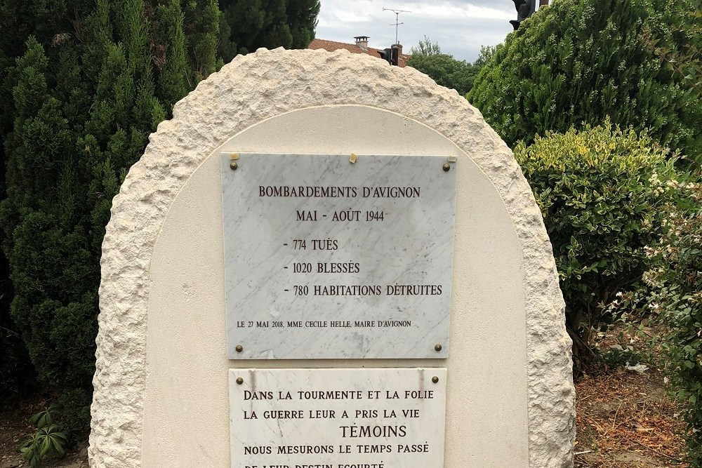 Monument Bombardementen 1944 Avignon #1
