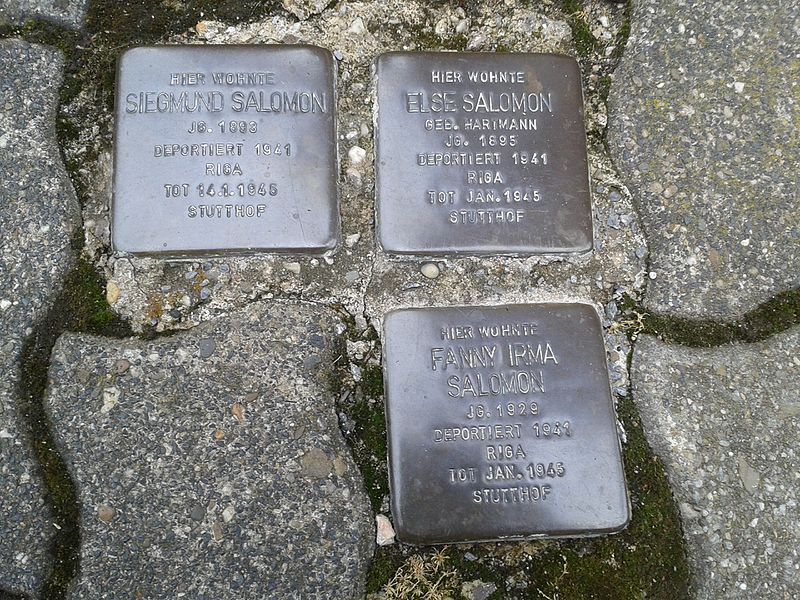 Stolpersteine Sdwall 5