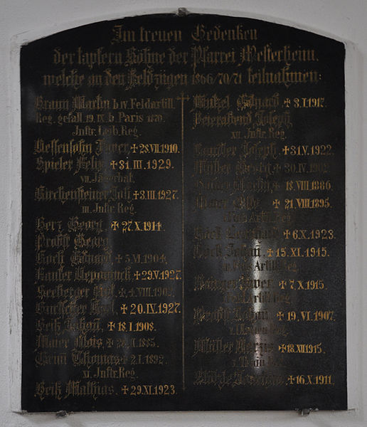 Oorlogsmonument Pfarrkirche Mariä Himmelfahrt Westerheim #5