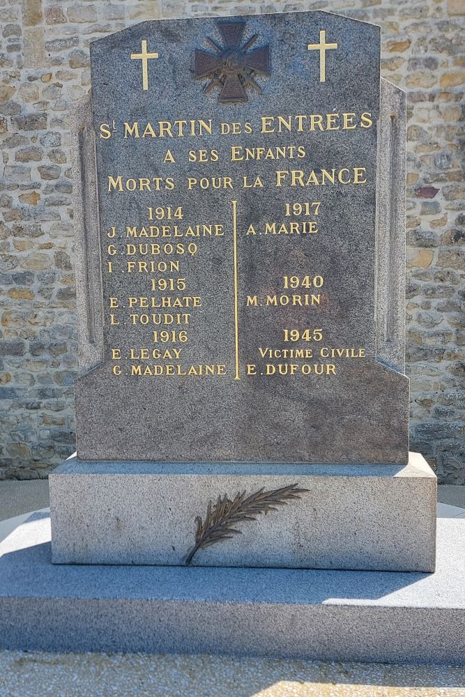Oorlogsmonument Saint Martin des Entrées #2