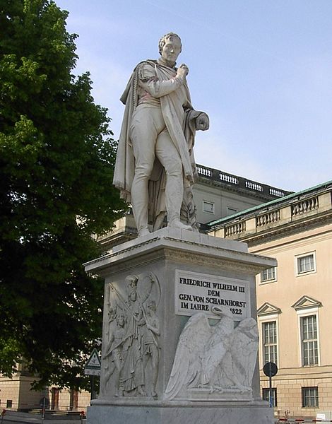 Standbeeld van Gerhard Johann David Waitz von Scharnhorst