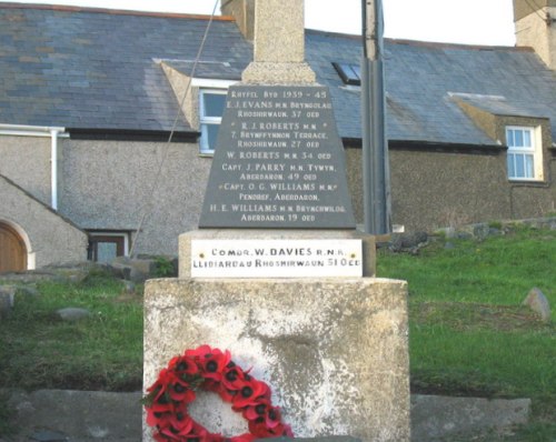 Oorlogsmonument Aberdaron #1