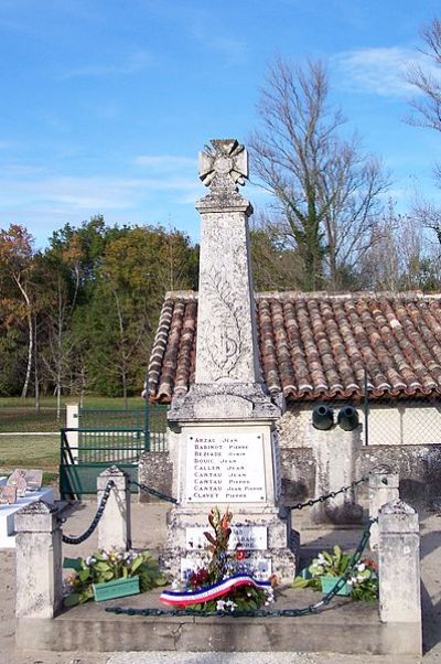 Oorlogsmonument Uzeste