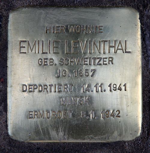 Stolpersteine Mommsenstrae 66 #3