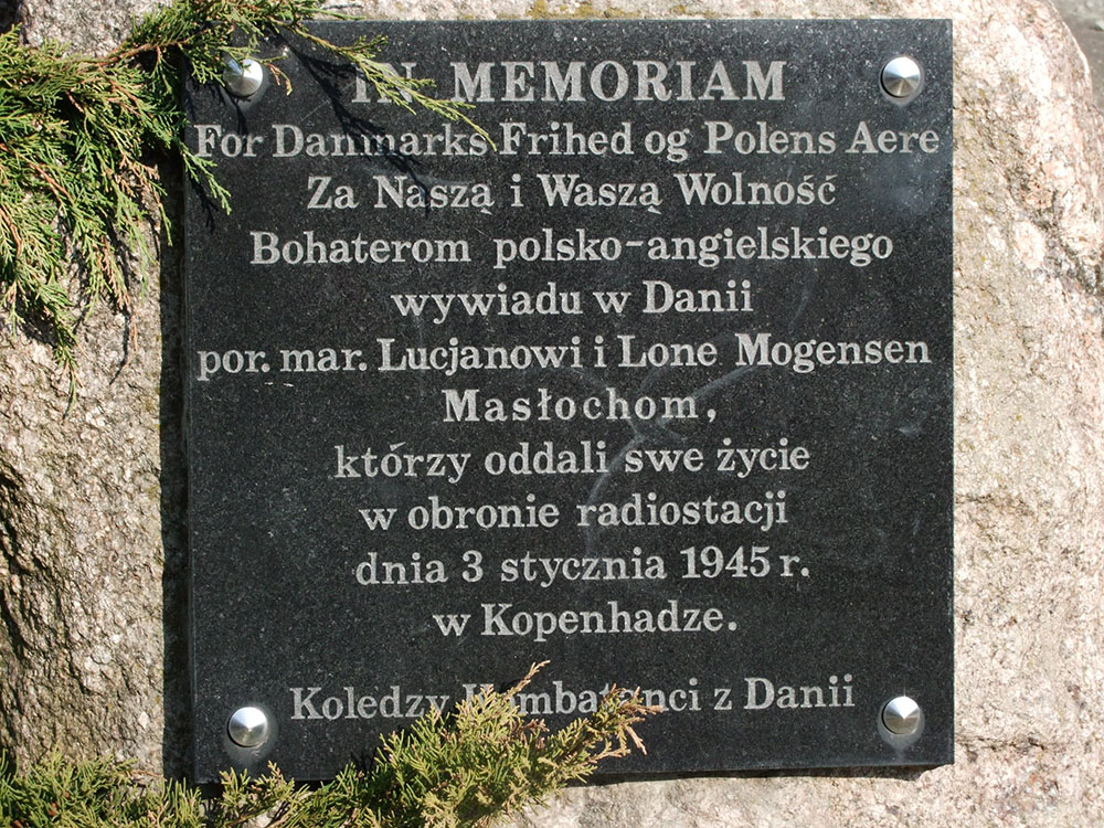 Memorial Stone Danish Resistance Fighters #1