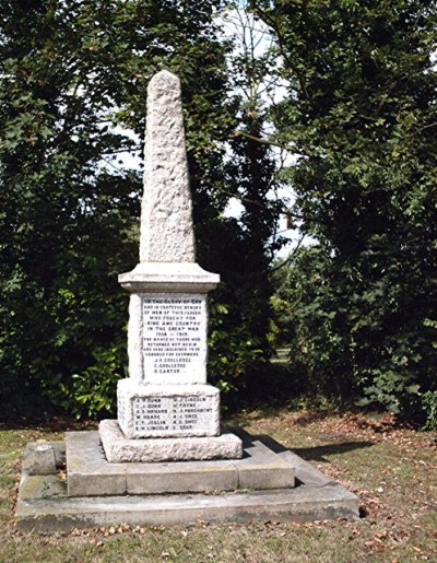 War Memorial Purleigh