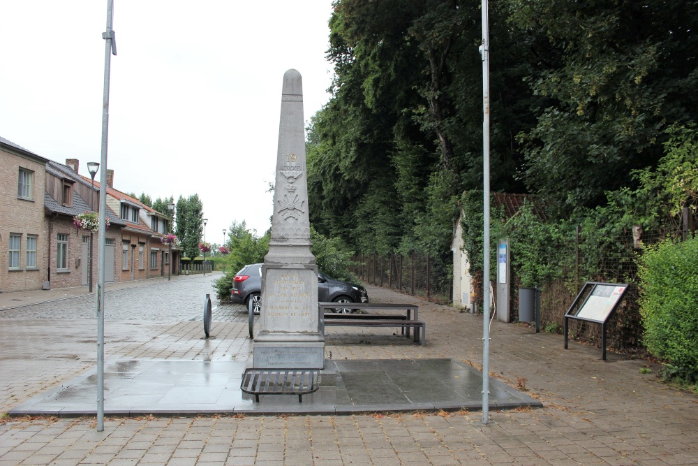 War Memorial 19de Line Regiment and the Battle of Merkem