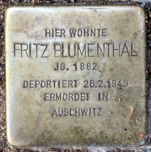 Stolpersteine Wilmersdorfer Strae 102