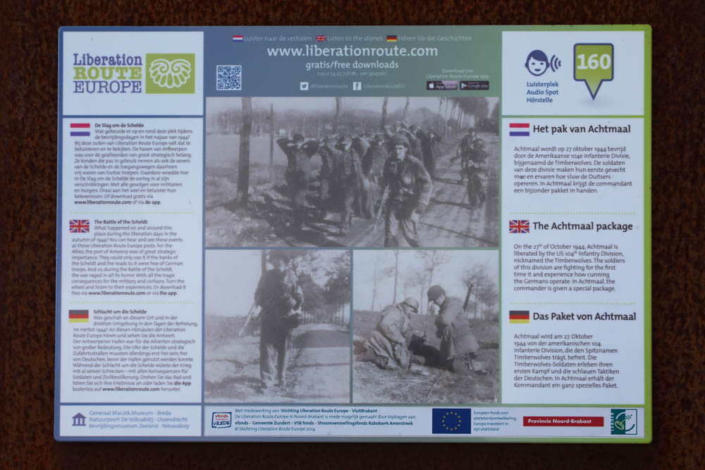 Liberation Route Marker 160: The Achtmaal package #2