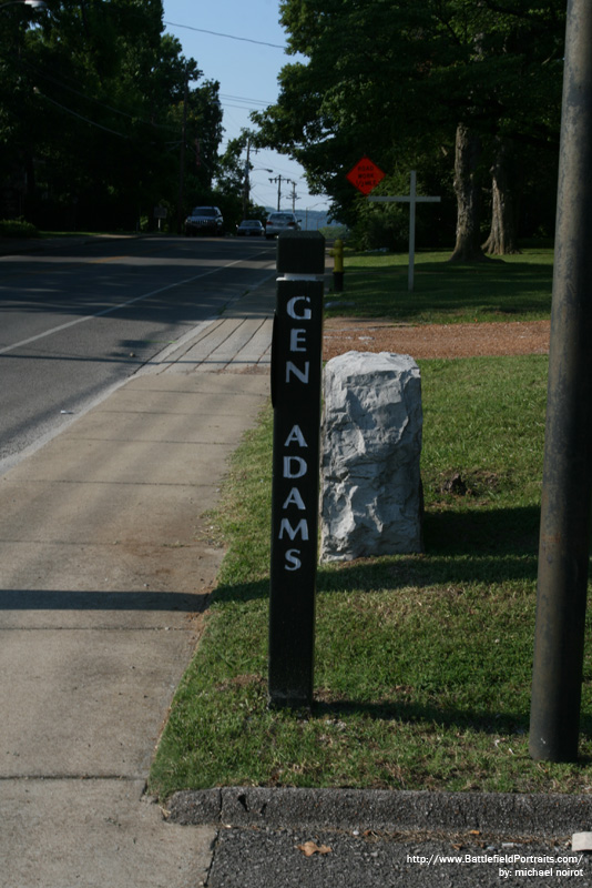 Remembrance Column CSA Brigadier General John Adams & Northern Trench