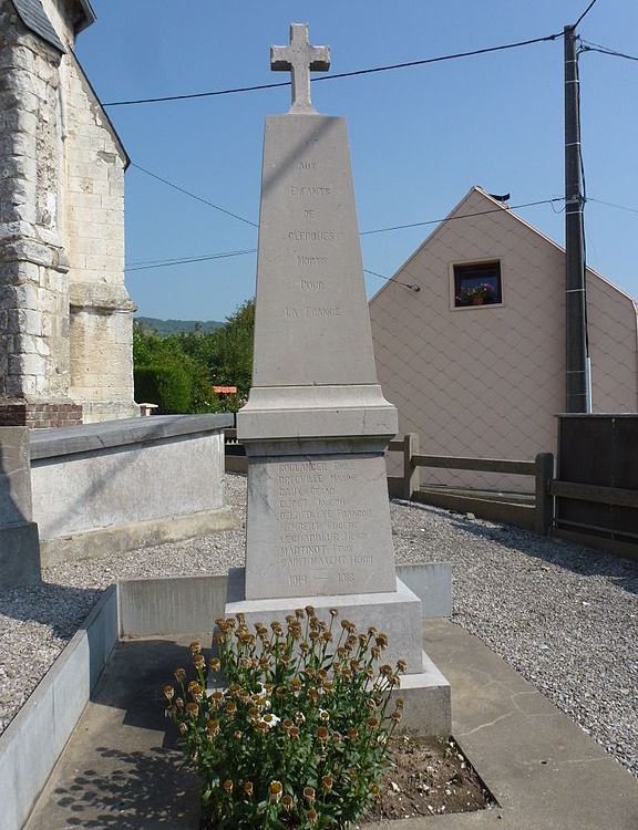 Monument Eerste Wereldoorlog Clerques #1