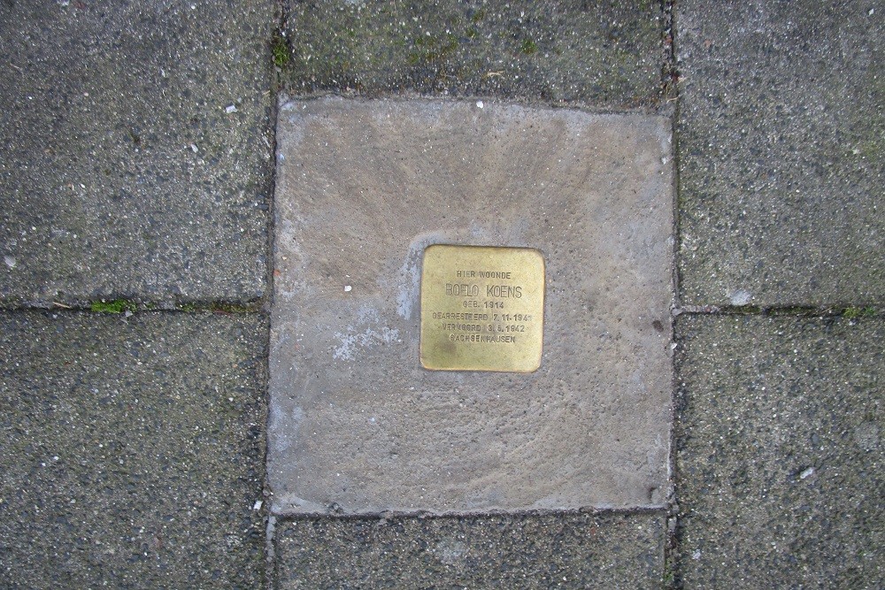 Stolperstein Koningin Wilhelminaplein 3 #1