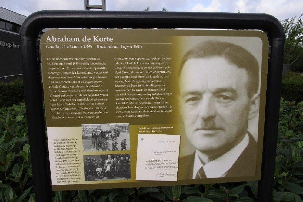 Information Panel Resistance Fighter Abraham De Korte #1