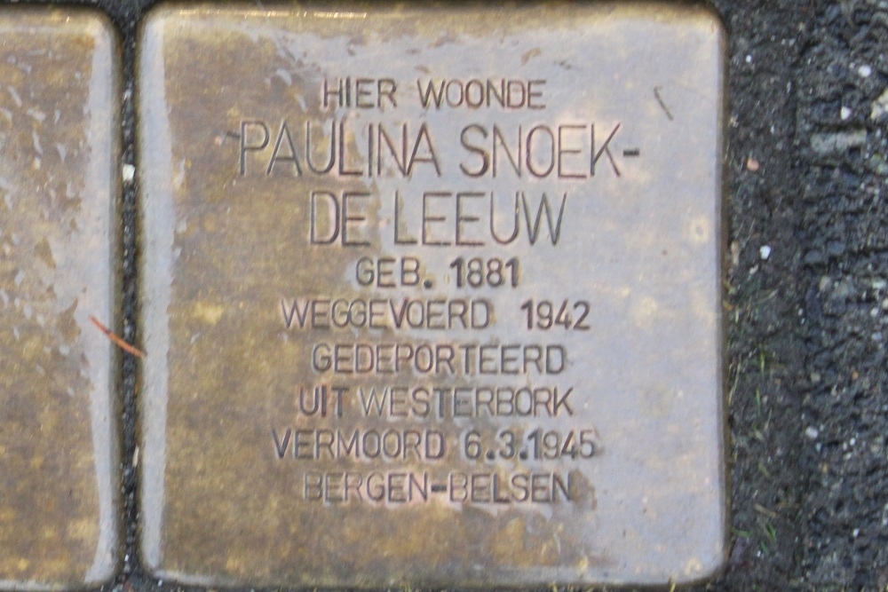 Stolpersteine Zaanweg 73 #3