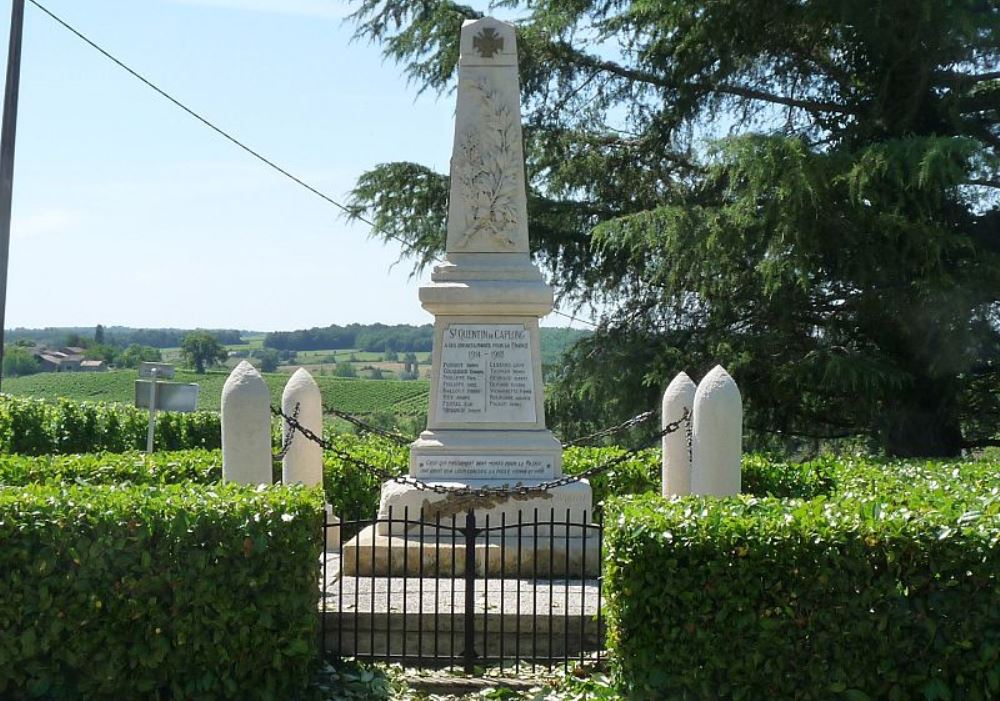 World War I Memorial Saint-Quentin-de-Caplong