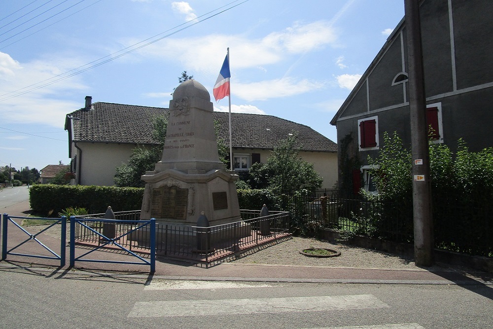 War Memorial Lachapelle-sous-Chaux