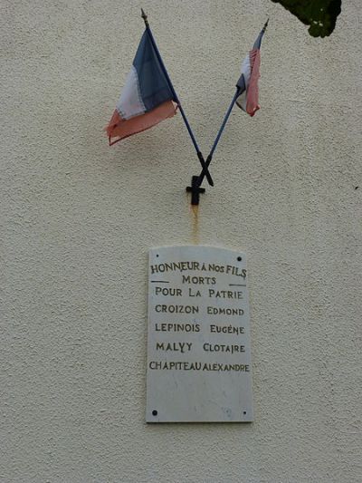 War Memorial Vaux-ls-Rubigny #1
