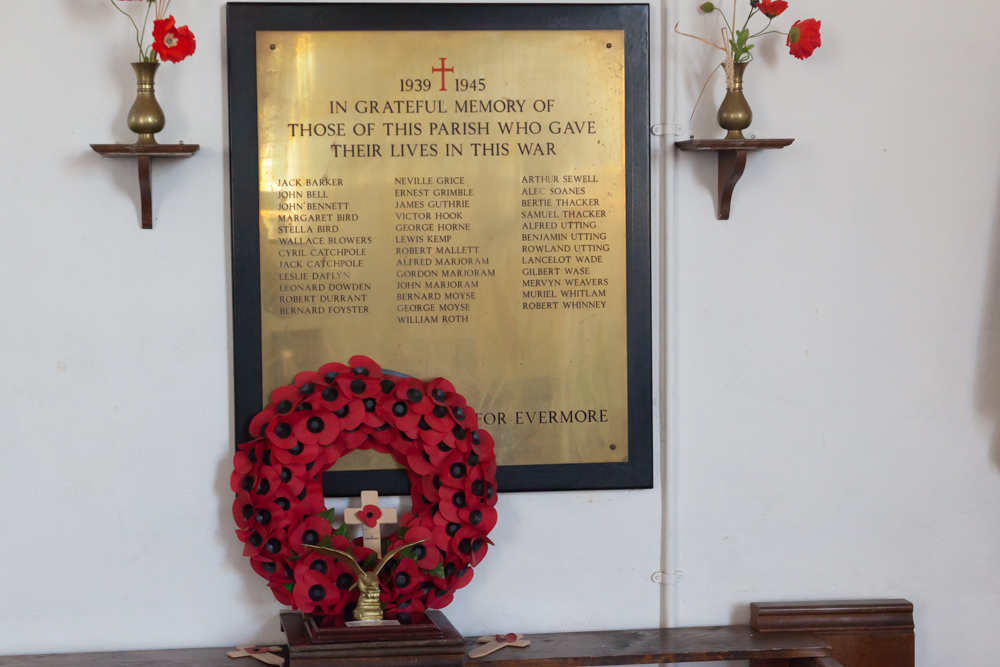 Roll of Honour St. Edmunds Church #2