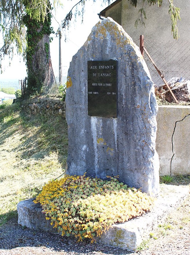 Monument Tweede Wereldoorlog Lansac #1