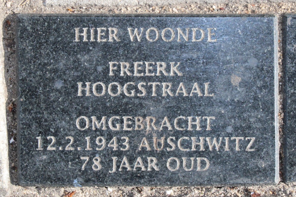 Herdenkingsstenen Trompstraat 7 #2