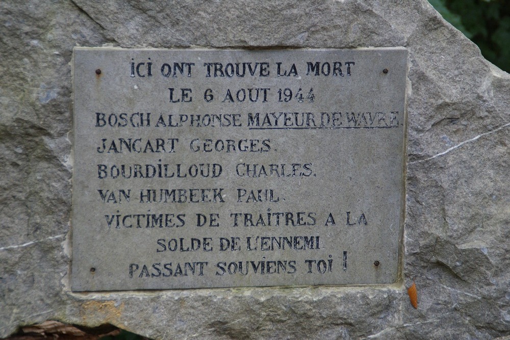 Memorial Execution 6 August 1944 Wavre #2