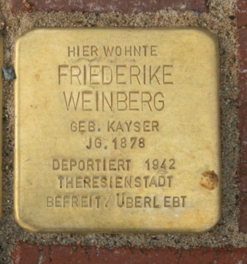 Stolpersteine Kirchenpauerstrae 1 #2