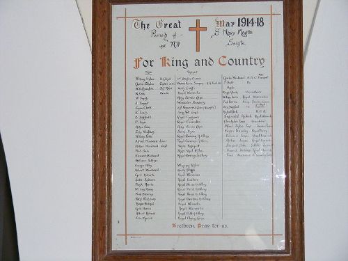 War Memorial Haselor Church #2
