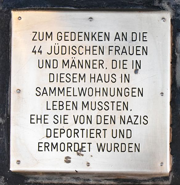 Gedenkstenen Passauer Platz 6 #1