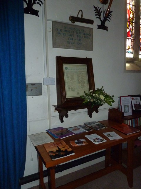 Oorlogsmonument St. Nicholas Church Child Okeford #1